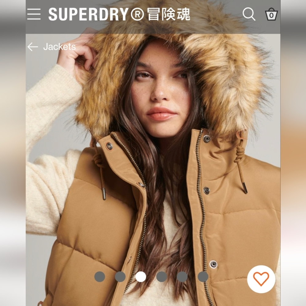 Brand New Superdry Everest Faux Fur Gilet